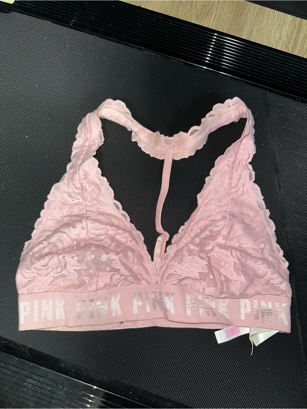 PINK Victoria's Secret Blush Lace Racerback Bralette